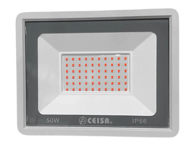 LUR-50WRJ LUMINARIA LED 50W 90-277V~ IP66 ROJO
