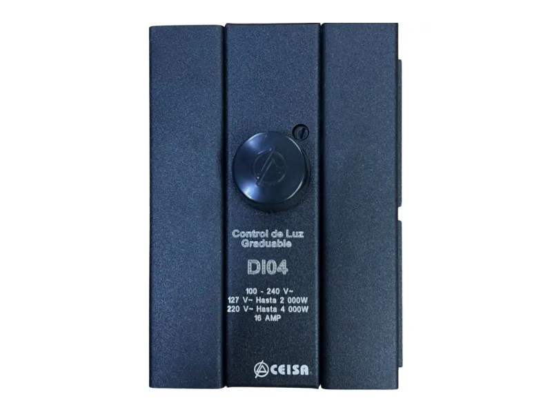 DI04 CONTROL DE LUZ GRADUABLE ROTATIVO 127 VAC 2000 W 