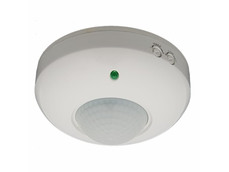 DE8A-S1 CONTROL DE LUZ SENSOR DE MOVIMIENTO DE TECHO 800W 360 127V SALIDA 127-220 12 M